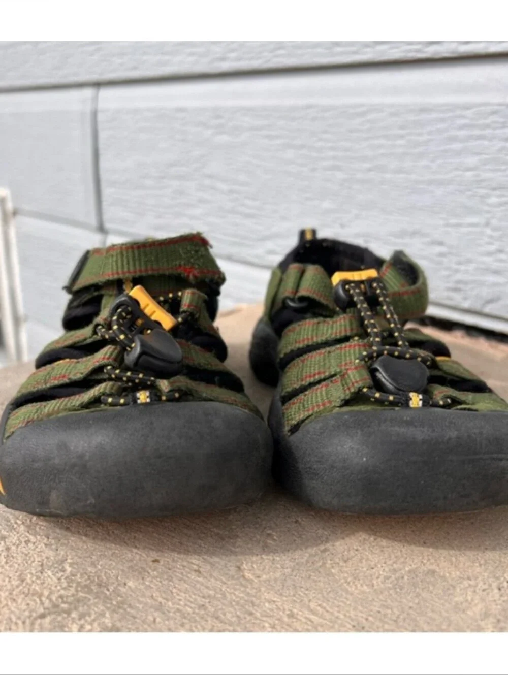 Keen Toddler Olive Green and Yellow Adventure Sandals